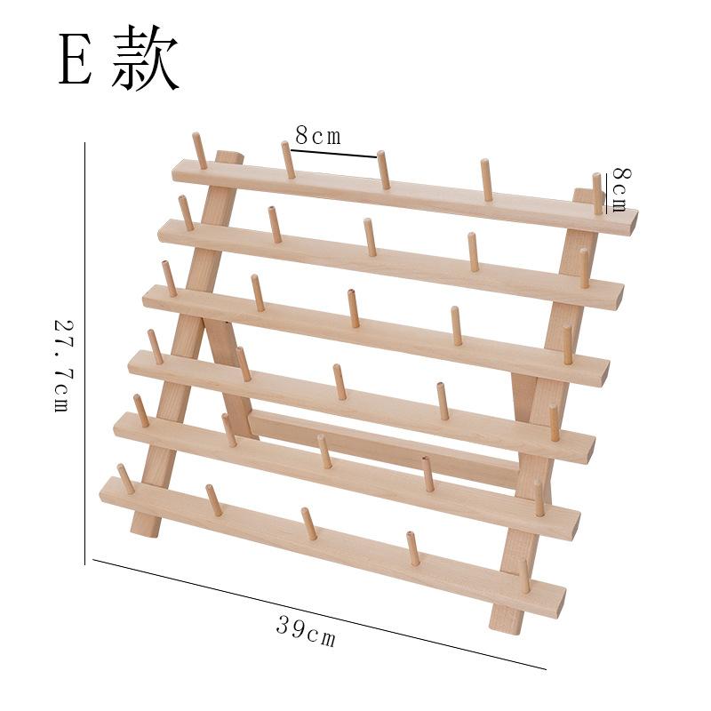Manual Sewing Storage Rack 16-axis 30-axis Wooden Foldable Thread Rack, Sewing Tool French Embroidery Thread Rack