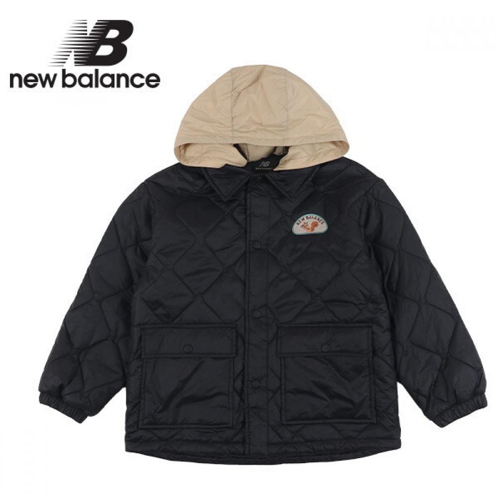 

New Balance Kids Tree Hooded Quilting Jacket Black 100