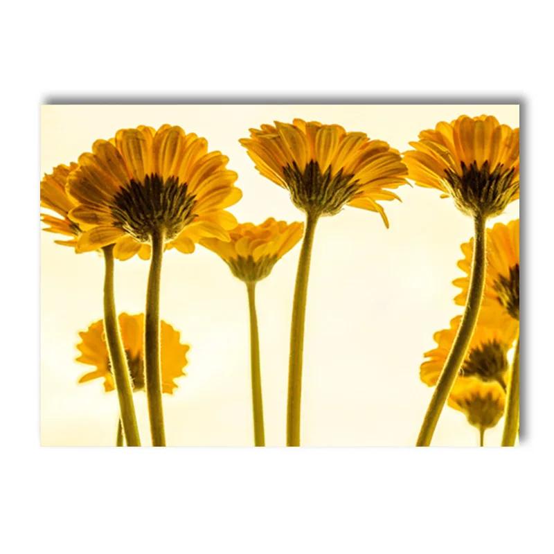 

Весенний подсолнух, ветряная мельница, фермерский дом, сельское растение, цветок, настенная живопись на холсте, желтый постер, идеальный декор для гостиной 30x40cm No Framed