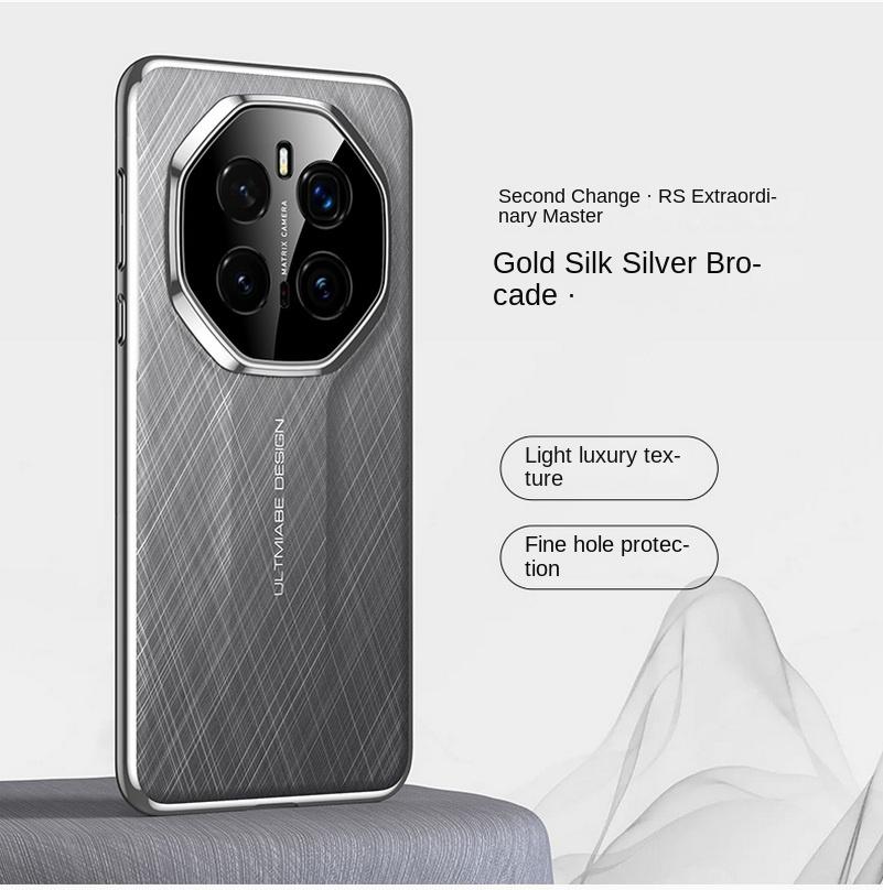 

Gold Wire Silver Brocade Plain Leather Turns into Ultimate Case For Honor Magic 7 Pro Magic7 Magic 6 Pro Camera protect Cover For Magic 6 Pro