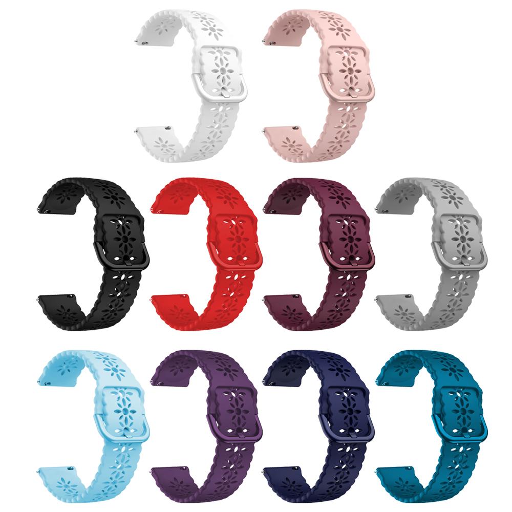 Pulseira de relógio de 20 mm para Samsung Galaxy Watch 5 Straps Watch5 Pro 45 mm Watch 4 44 mm 40 mm Classic 46 mm 42 mm Pulseira de silicone Correa