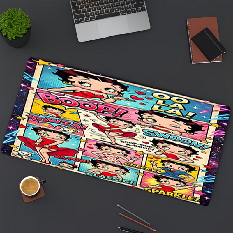 Betty Boop Print Mouse Pad, for Keyboard Pad Laptop PC Mat for Office Home Use, Desk Decor, Perfect Birthday Gift for Gamers