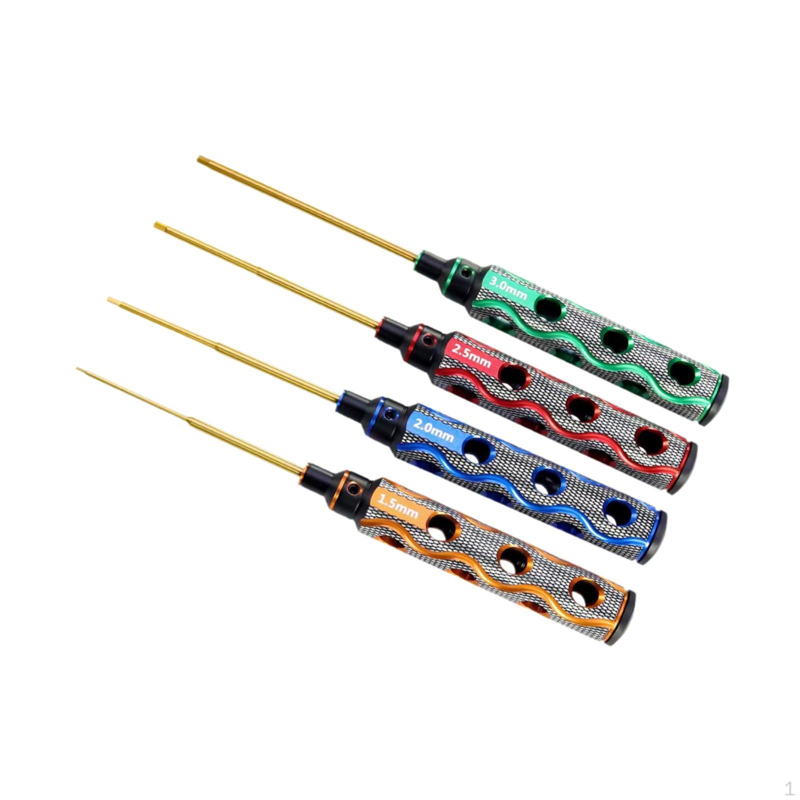 4 Pieces Hex Screwdriver Set Professional Sturdy RC Tool Kit Model Car Maintenance Tools for