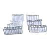 Folded Clothes Organizer Closet Compartmented Storage Box Clothes Separator Bag for Underwear Trousers Grey