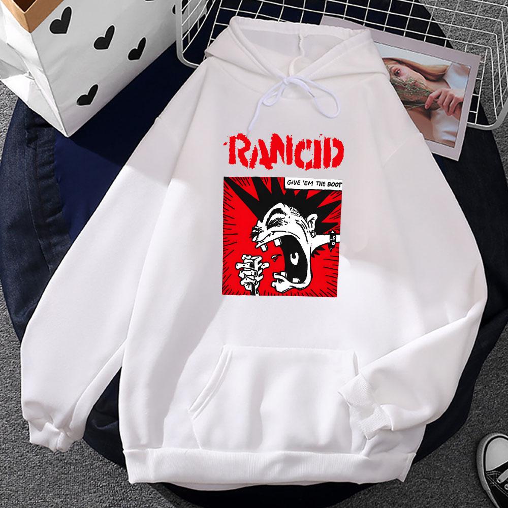 

Give em The Boot Rancid Hoodies Fashion Rock Band Printing Sweatshirts for Men/Women Casual Unisex Streetwear Sudaderas S