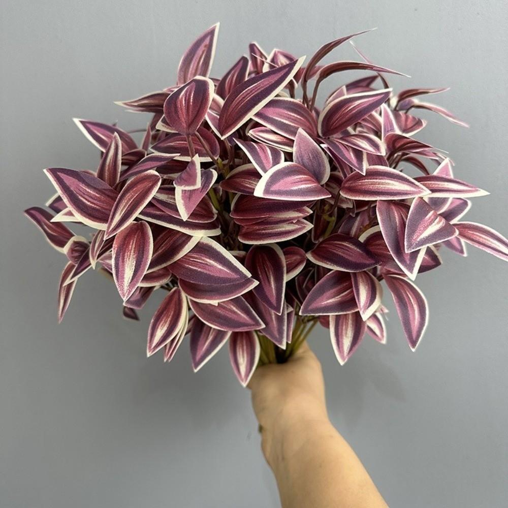 Real Touch Artificial Green Plant 8 Heads Faux Plants Simulation Greenery  Outdoor Garden Decor