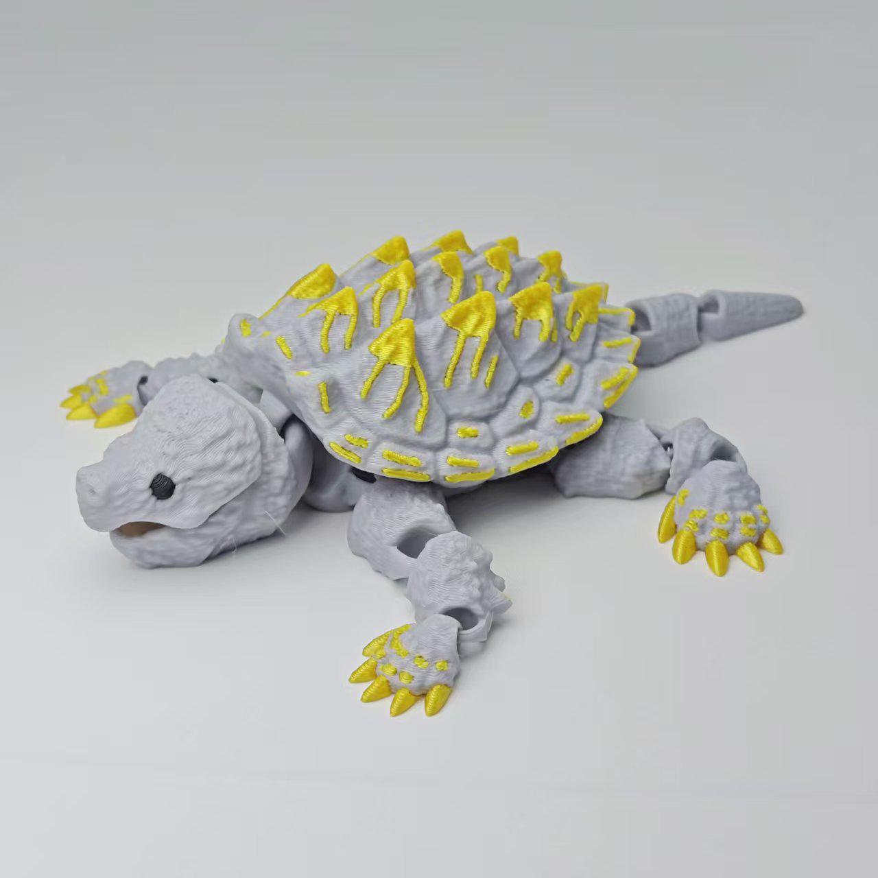 Popular 3D Printed Realistic Alligator Snapping Turtle Novelty Finger Biting Toy Ornament