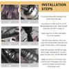 2 PCS CV Axle Boot, Cuttable Protective Cover with Clamps and Cable Ties, Portable Rubber Waterproof Seals for 19 mm-24 mm Axle Diameters, for Most