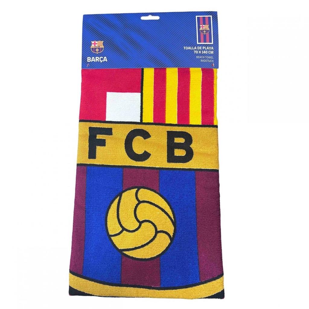 FC Barcelona Beach Towel Junior 70x140 Cm Beach Towel Microfiber 120042 Multicolor