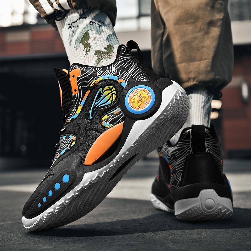 Zapatillas de Baloncesto Nuevas para Hombre Cómodas Antideslizantes Zapatillas Ligeras Impermeables Originales de Lujo para Entrenamiento Unisex Botas de Baloncesto