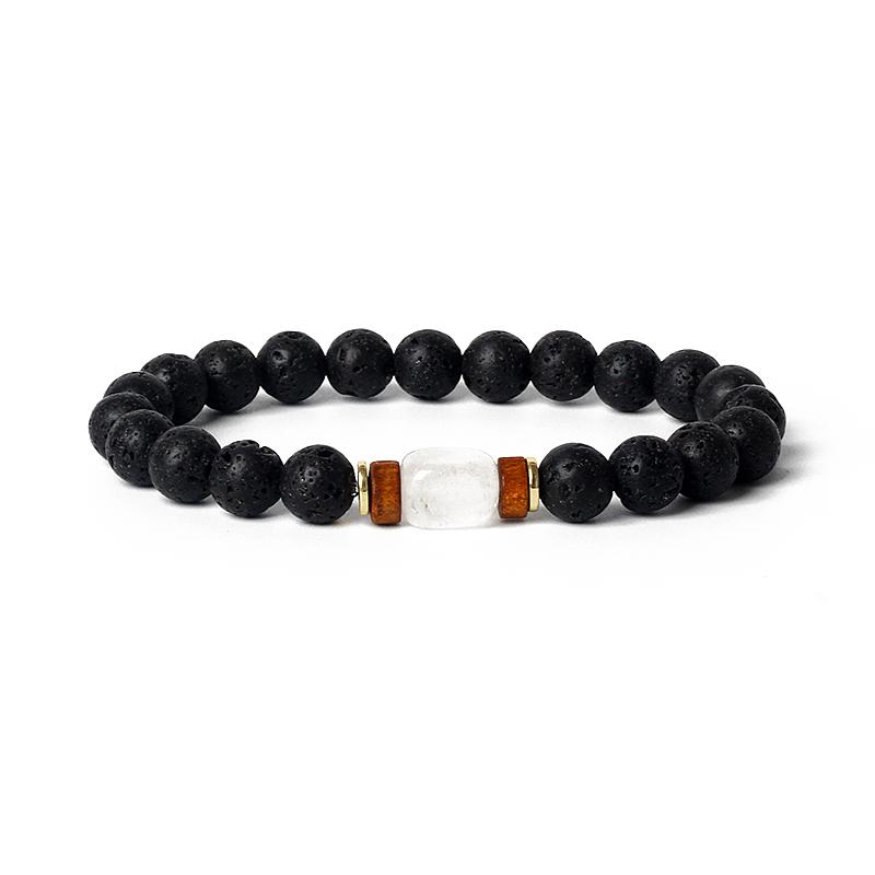 Lava Onyx Dzi Tibetan Buddha Bracelets Men Volcanic Stone Chakra Beads Diffuser Bracelet Women Vintage Meditation Amulet Jewelry