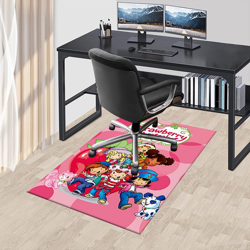Strawberry Shortcake Friends Carpet For Playroom Bedroom Living Room Sofa Home Decorkids Game Area Rug Nonslip Floor Mat