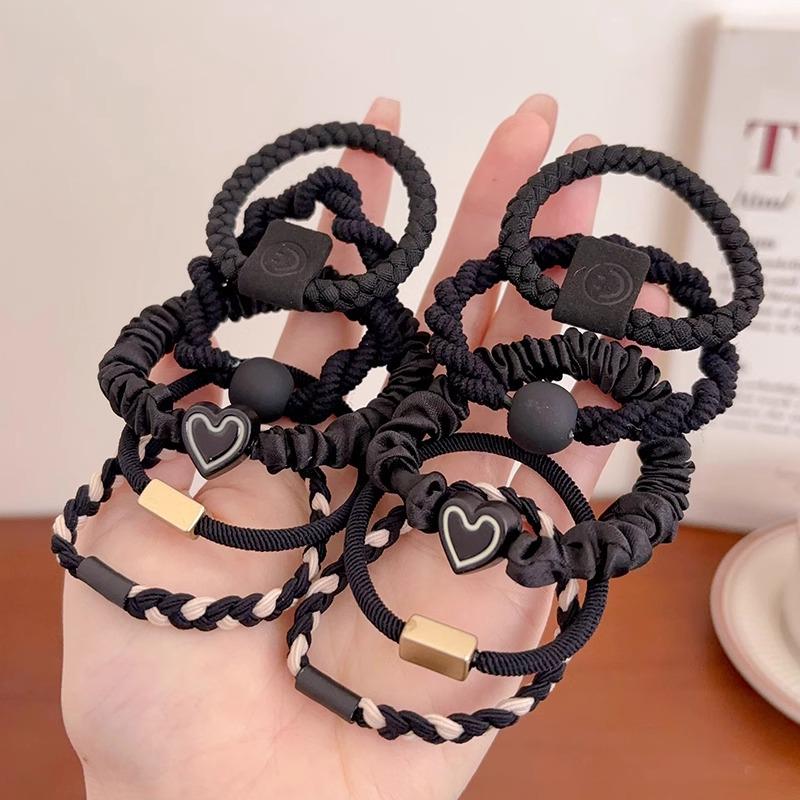 High Elasticity Hair Tie: Versatile Rubber Band Scrunchie for Women & Girls 2025