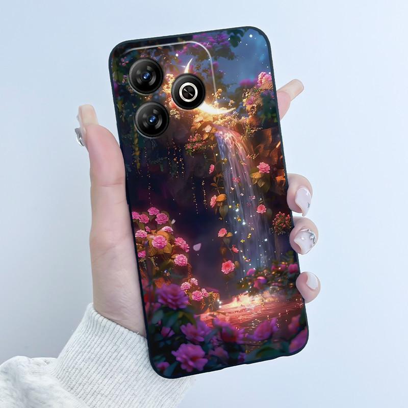 For ZTE Axon 60 / Blade V60 / Nubia V60 Case Cute Rabbit Casing For ZTE Axon60 BladeV60 NubiaV60 Black Silicone Protective Cover
