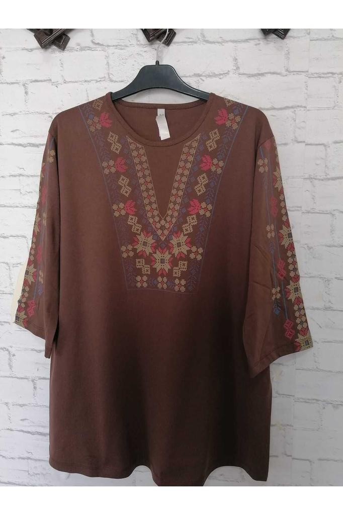 Damenbluse in großen Größen, perfekter Sommer, ganz aus Baumwolle, gekämmte Baumwolle, Bluse in großen Größen