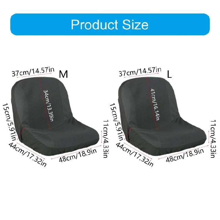 Protective Lawn Mower Seat Cover in Oxford Materials Defends Against Environmental Damage for M/L Shape Garden Equipment