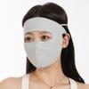 Sunscreen Mask Traceless Women Facekini Ice Silk Anti-Ultraviolet Summer Breathable Thin Cover Whole Face Uv Protection Mask