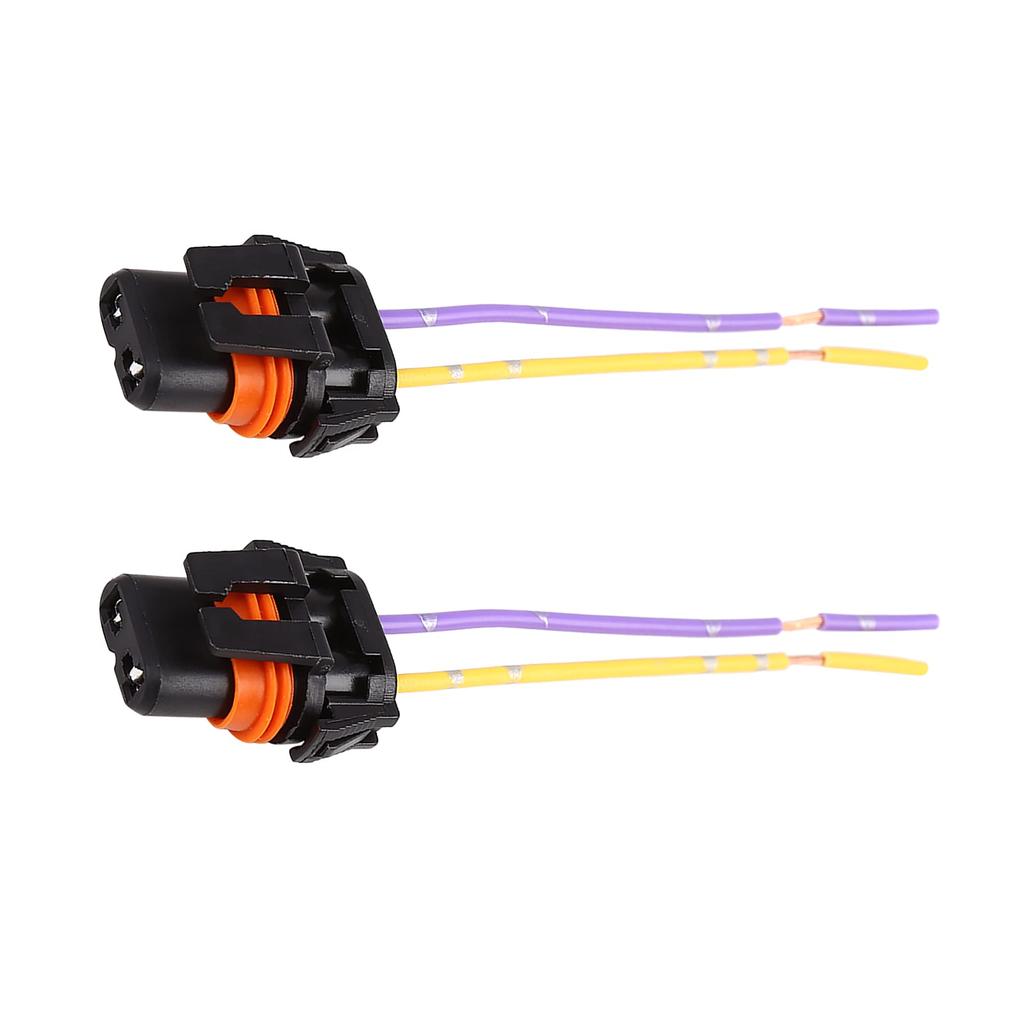 uxcell DC 9006 HB4 Female Bulb Adapter Wire Socket for Car Headlight Fog Lamp 2 Pack
