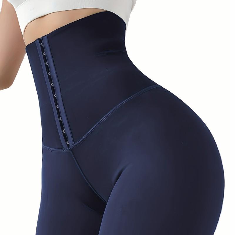 European & American High-Waisted Shaping Leggings D 23016. XXL темно-синий