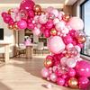 141pcs Premium Balloon Garland Arch Kit Shiny Chrome Latex Balloons for Bridal Shower Bachelorette Birthday Party Wedding Decor