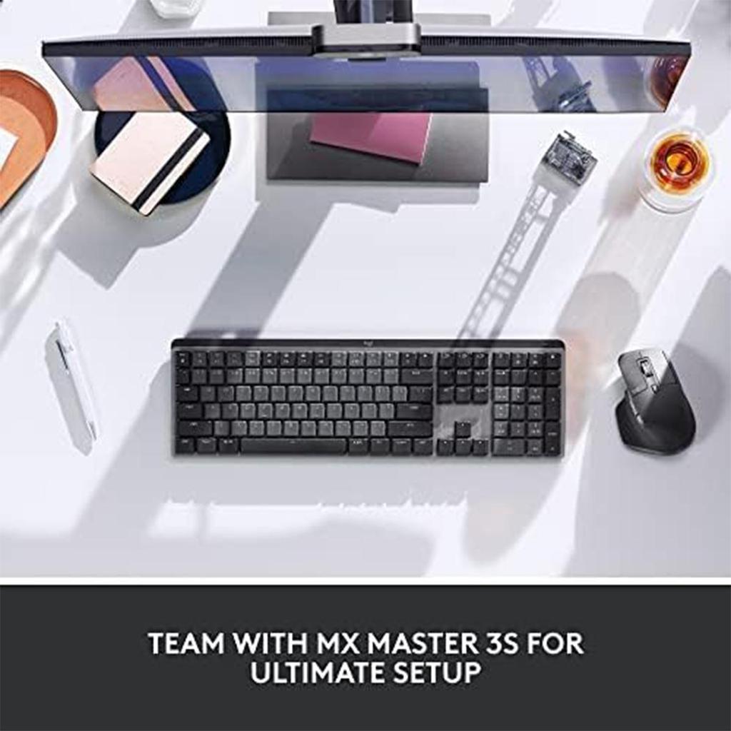 Logitech MX MECHANICAL Business Low Noise Wireless Dual Mode Low Axis Mechanical Keyboard Intelligent Keyboard