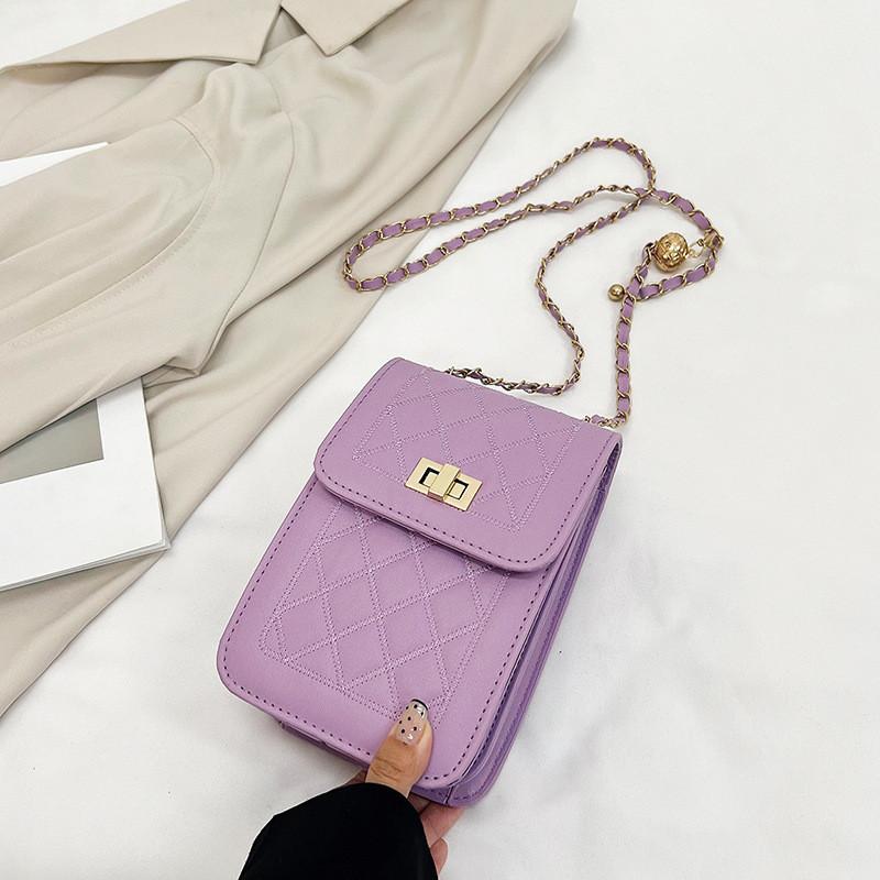 Chic Trendy Pu Leather Quilted Chain Bag 2024 Fresh Spring Collection For Women