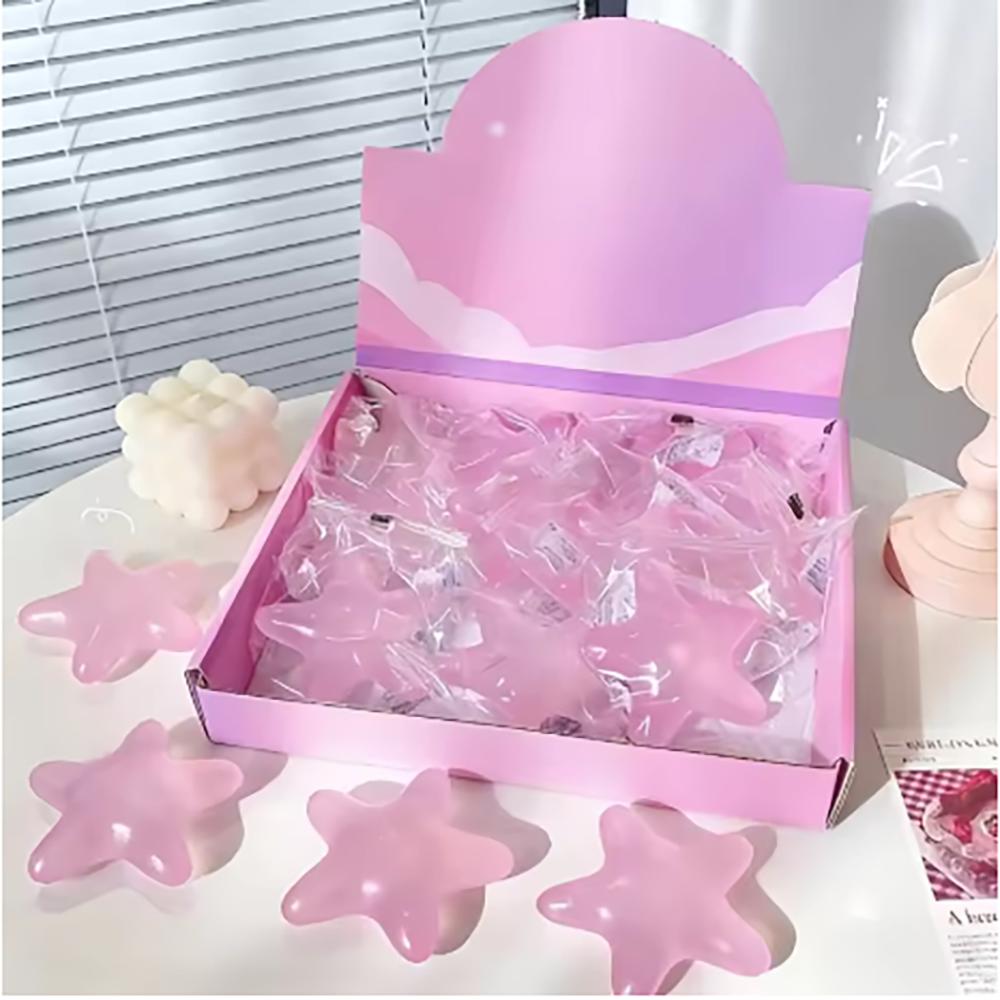 1pcs Maltose Color Changing Star Soft Pinch Relieve Office Stress and Tension Decompression Slow Rebound Fidget Daily Toy Gifts.