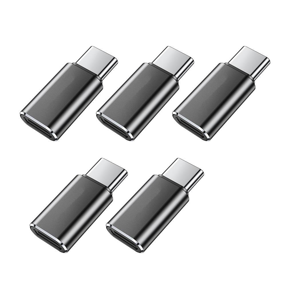 5Pieces USB C Adapter for Phone 15/16 Tablets Pad Switches Enables Charging and Data Transfer Aluminum
