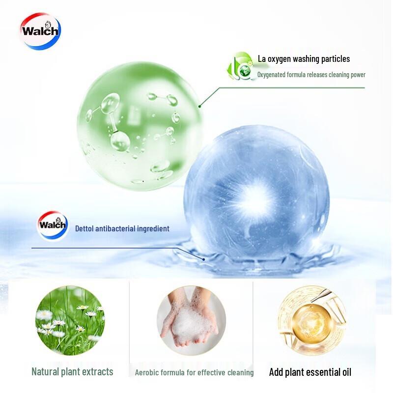 Walch LA Oxygen Wash Laundry Detergent, Lemon Scent, 3L