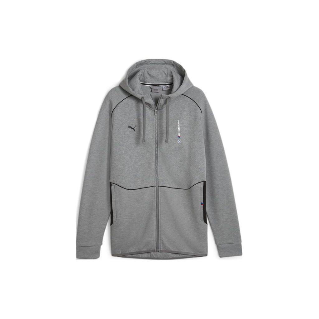 Puma Bmw Series American Racing Color Block Full Zip Hoodie Men Hoodies Gray 624144-03