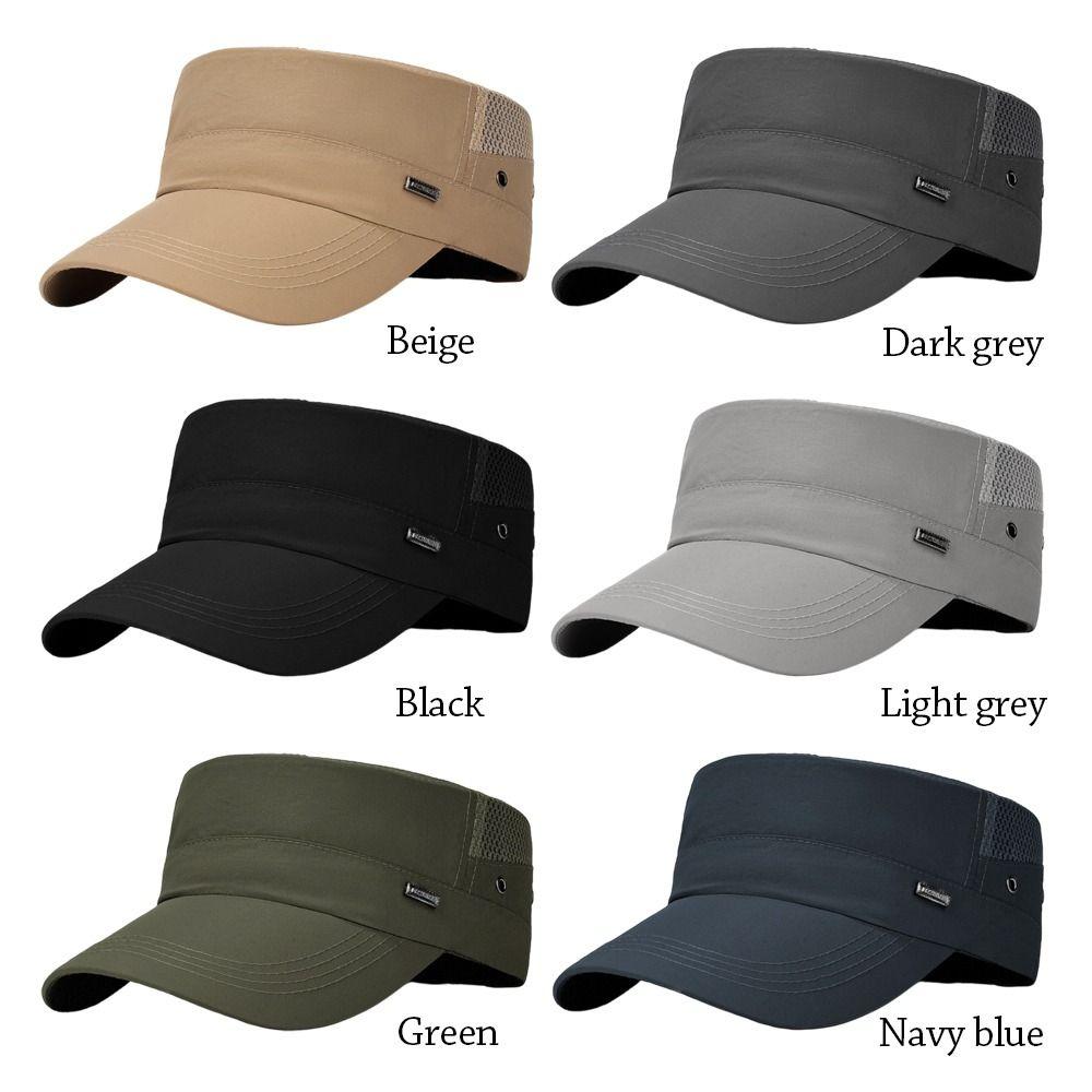 Quick-drying Baseball Cap Anti-UV Sun Hat Fashion Flat Top Hat  Men Women