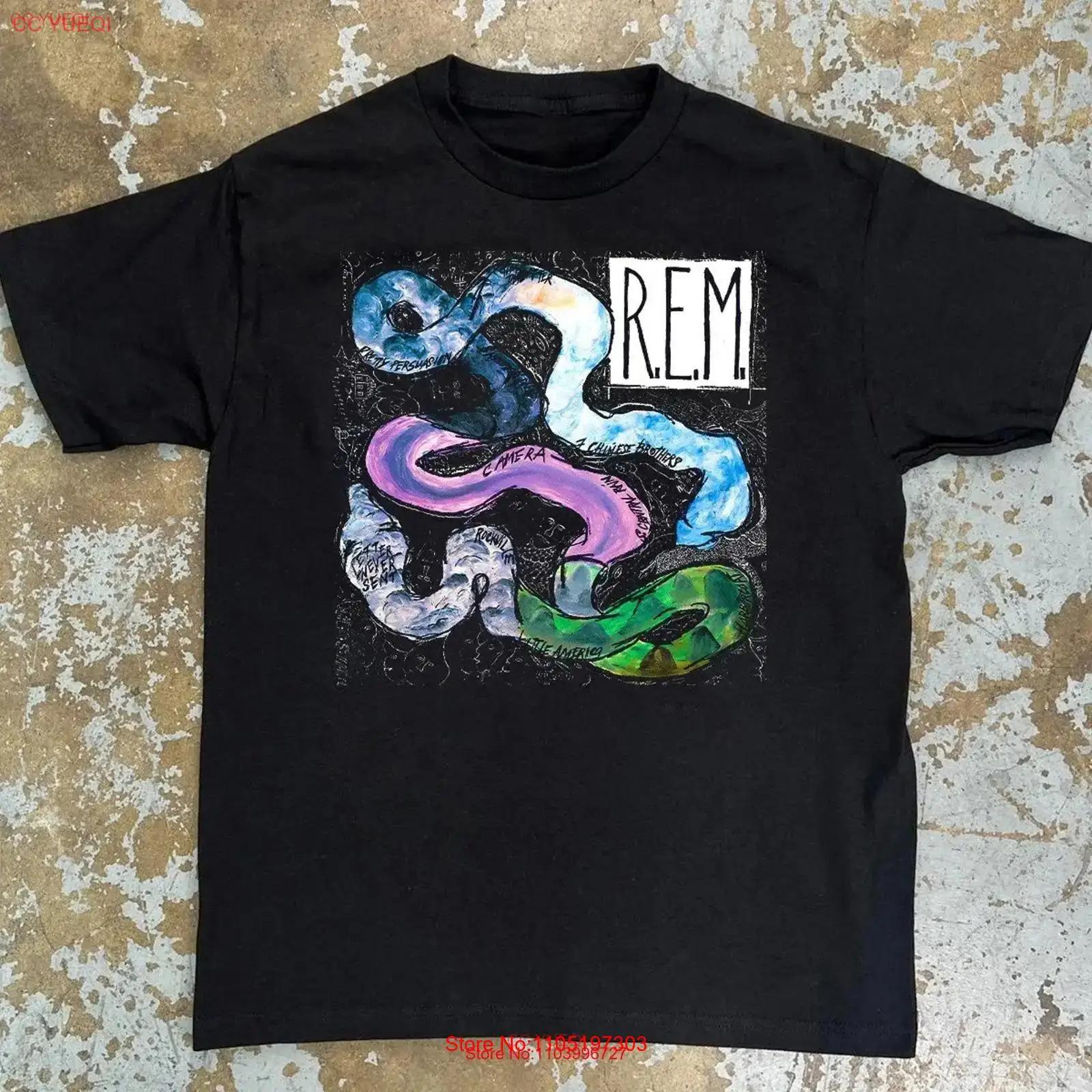 

REM Reckoning 1984 Album Promo T shirt R E M Rock Band 80s Music Tour For Fans vintage Washed Comfortable Stretched Stylish 5XL різнокольоровий