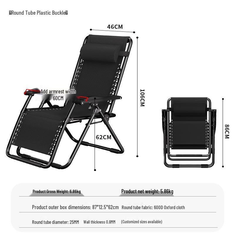 

Adjustable Folding Chair: Sit or Recline with Backrest - Ideal for Napping at Home, Office, or Beach.