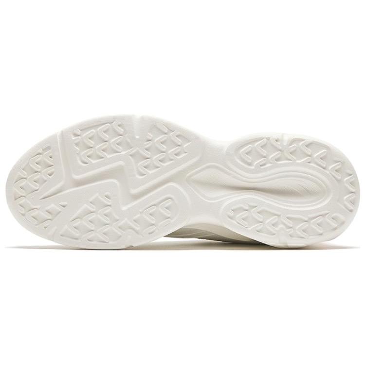 New Anta Chaobai Gz Durable Breathable Low Top Casual Shoes Women's White Orange 122348812-5