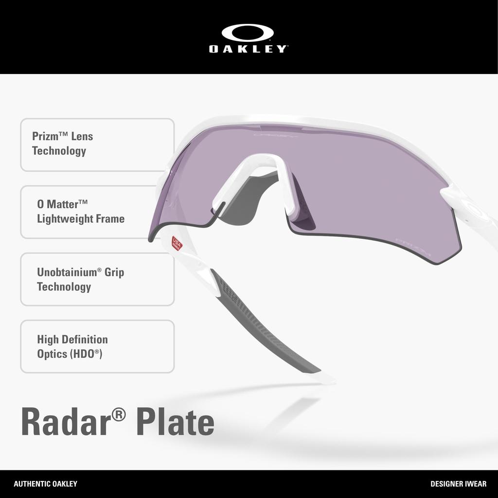 Oakley Sunglasses 0OO9495D RADAR PLATE POLISHED WHITE PRIZM SLATE 94950836 Polarized [Oakley]