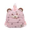 Schoolbag cartoon three-dimensional bear children's backpack printed kindergarten baby school bag boys and girls outdoor leisure backpack bag