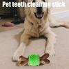 Spiky Bone Dog Toy Spikey Dog Teething Chew Toys Treat Dispensing Teething & Soothing Chew Toy Teething Sturdy Pet Toys For