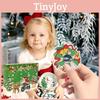 Colorful Cartoon Style Acrylic Christmas Painting Keychains Perfect For Holiday Gifting
