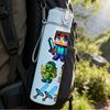1PC Minecraft Multi Character Adventure 750ml Color Plastic Sports Water Bottle Leakproof Flip Straw Lid Suitable for Sports Office Home Use