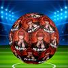 Custom Name Personalized Makima Chainsaw Man Print Size 5 Soccer Ball Training & Match Football, for Team, Kicking, Gift for Football Enthusiasts