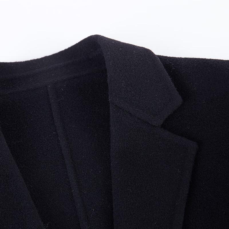 Teluoman 100% Wool Double-faced Mid-length Coat