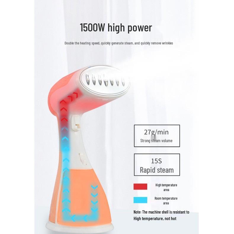 Portable Handheld Garment Steamer - Compact Electric Iron for Home & Dorm Use