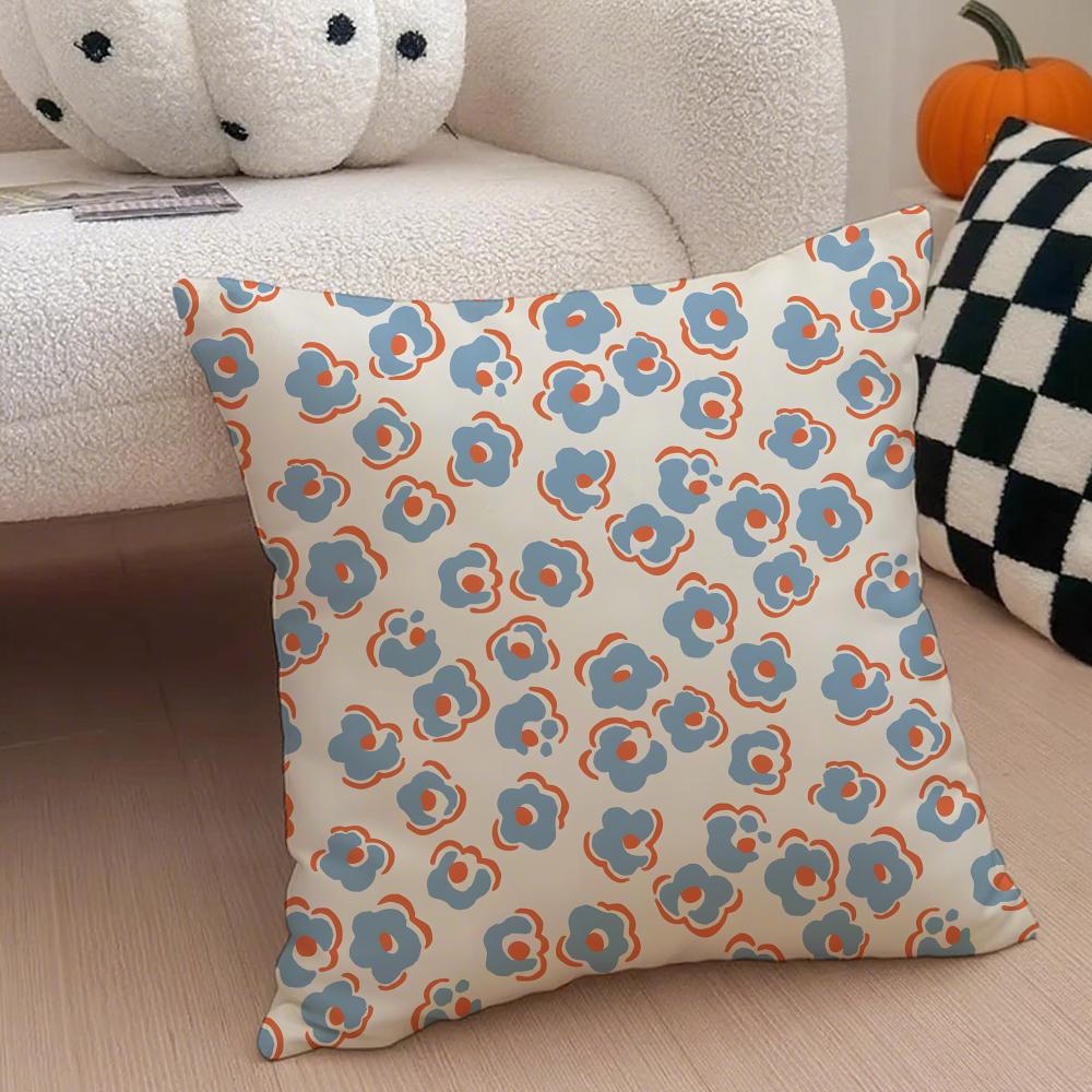 AAriana MMartin New British Pattern Cushion Cover Throw Pillow Cover Hidden Button Durable Polyester Chair Cushion