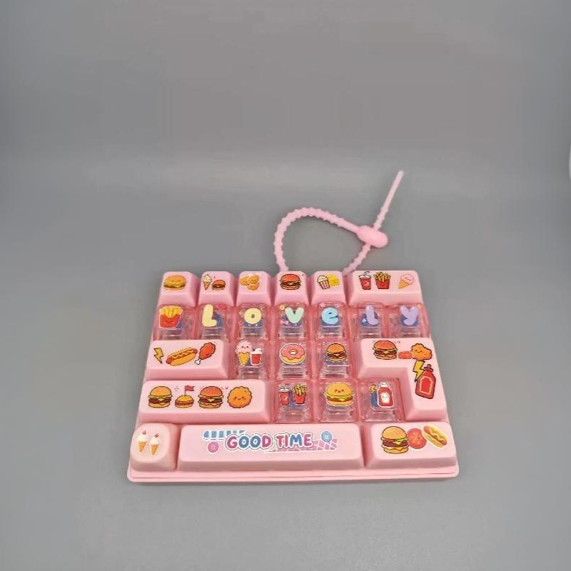 26-Key Keyboard Key Caps Antistress Giant Keycap Keychains Cute Large Keycap Clicker Kawaii Keycap Keyboard Keycaps