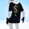 Anta T Shirts Unisex Black Crew Neck Moderate Straight Fit 962228189-3