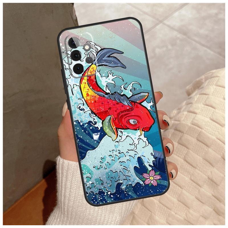 Tattoo Japanese Koi Dragon Wave For Samsung Galaxy A36 A56 A16 A26 A06 A52 A53 A33 A13 A34 A54 A14 A15 A35 A55 A22 A32 Case