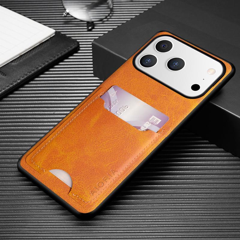 Hülle für IPhone 17 Pro Max coque Kartenhalter Brieftasche Rückseite PU-Leder Handyhülle funda für IPhone 17 Air Hülle capa