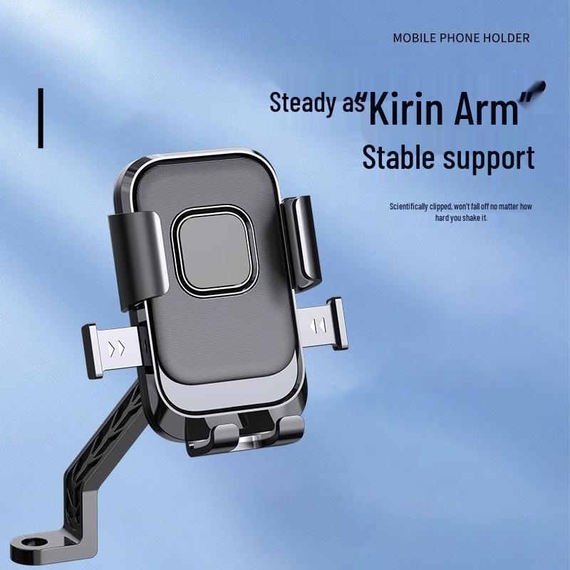 Electric Vehicle & Bike Shockproof Phone Holder for Cars, Motorcycles & Food Delivery Riders