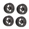 4Pcs Beadlock Wheels 2.2in Ultra Lightweight Composite Material Faceplate for 1 10 RC Crawler Car