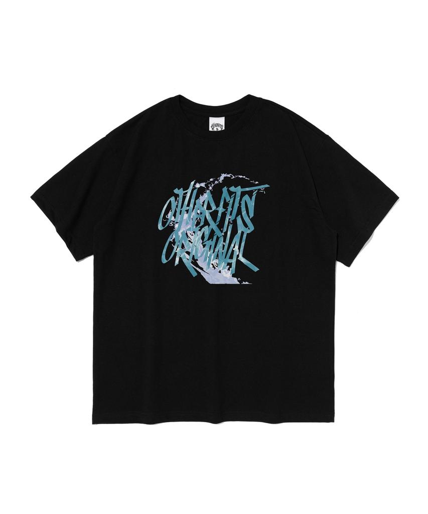 OTHERFITS Graffiti Logo Short Sleeve T-Shirt (Black/Blue)